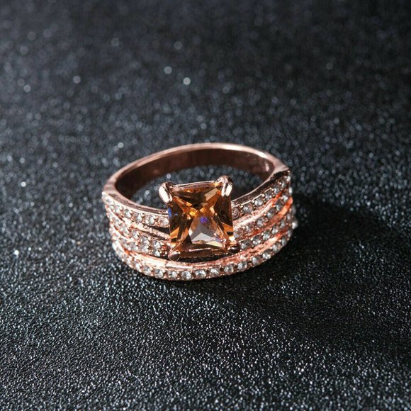 NWOT Rose Gold Morganite Ring - Picture 13 of 14